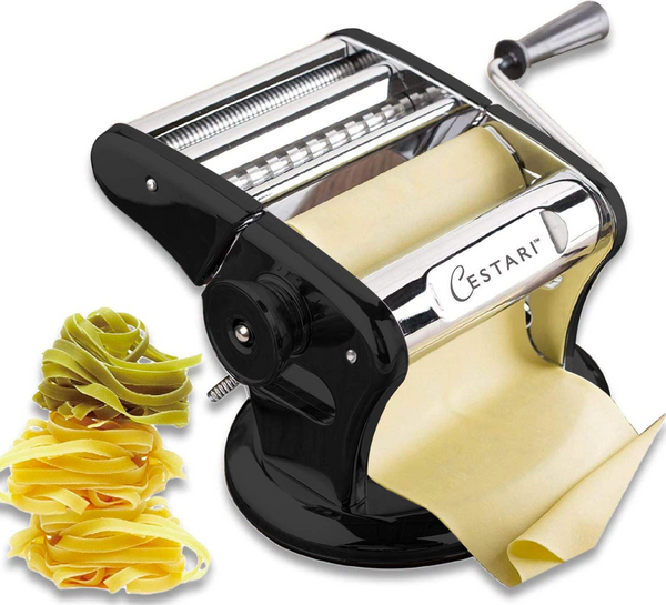 Ultimate Pasta Machine - Professional Pasta Maker - Unique Patented Suction  Base for No-Slip Use of Stainless Steel Pasta Roller Machine - 150 mm 