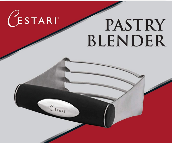 Cestari Professional Pastry Cutter - Heavy Duty Dough & Pastry Blenders - 4  Thick Blades - Soft Grip Handle - Pie Making Tools - 304 Stainless Steel 