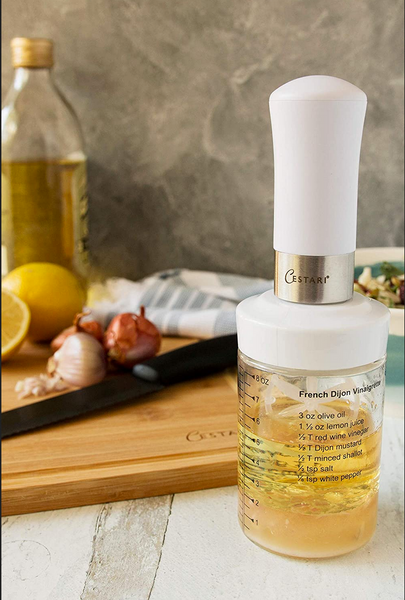 New 310ml Salad Dressing Mixer Bottle Manual Dressing Mixing Container  Shaker Leak-free Salad Dressing Blender for Home Kitche