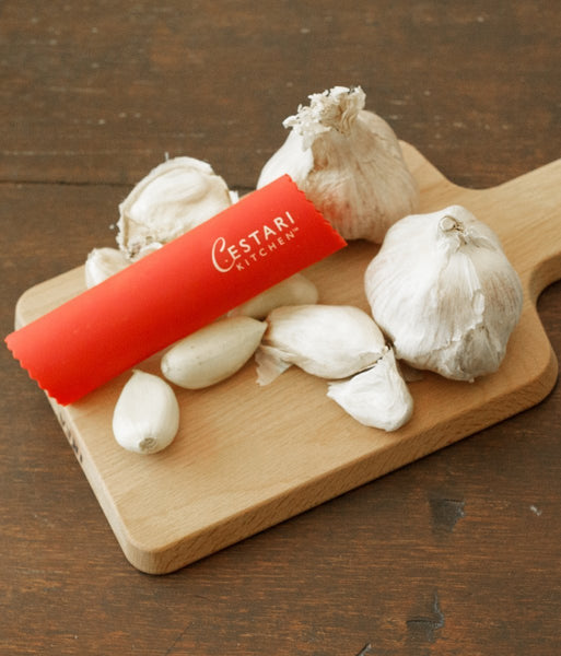 Deiss Pro Garlic Press And Silicone Garlic Peeler Set - Stainless