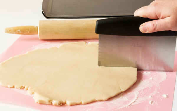 Dough Scraper : Professional Quality Stainless Steel Pastry Scraper