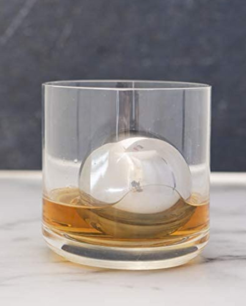 Whiskey Ball - Reusable Stainless Steel Ice Sphere - Scotch,Vodka